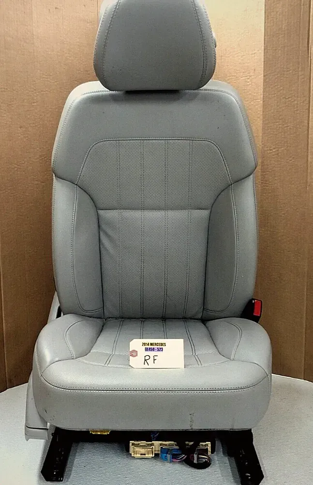 2013-2016 MERCEDES GL450 RIGHT PASSENGER FRONT PERFORATED LEATHER SEAT OEM GRAY.