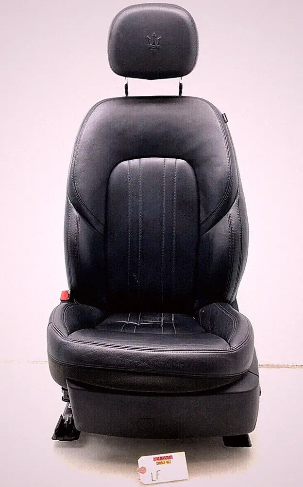 2014-2017 MASERATI GHIBLI LEFT DRIVER FRONT COMPLETE LEATHER SEAT OEM.