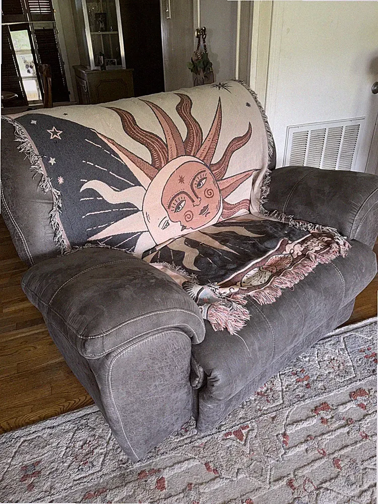 Comfy Gray Two Person Recliner Loveseat for Living Room Modern Style