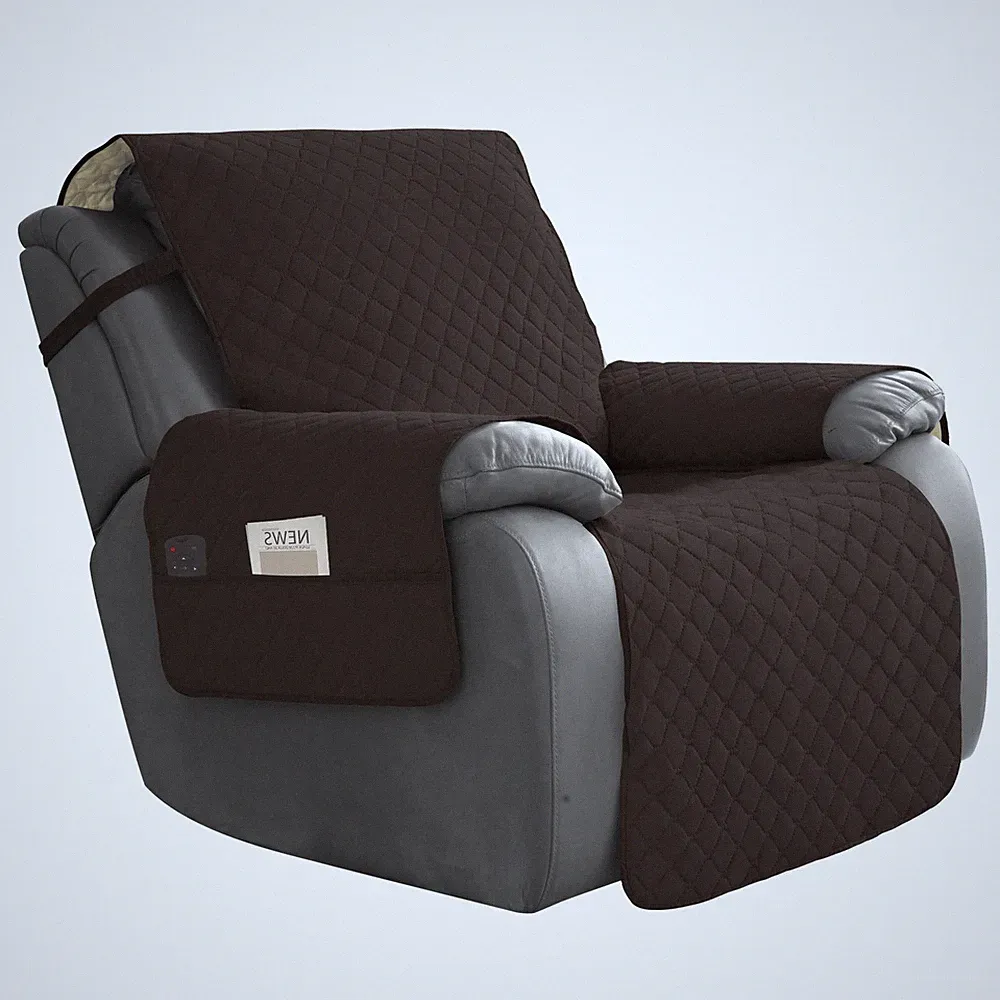 Easy-Going Waterproof Oversized Recliner Chair Oversized, Chocolate/Beige