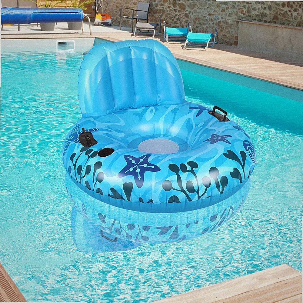 Inflatable Swimming Pool Beach Sea Sun Lounger Water Float Lounger for Adult Kid