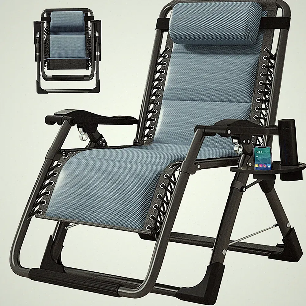 MOPHOTO Cool Touch Summer Patio Chair Zero Gravity Chair Adult Reclining Chairs