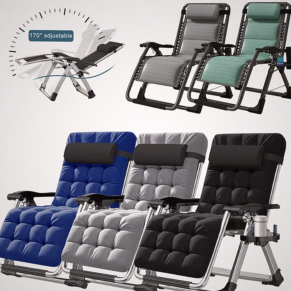 MOPHOTO Zero Gravity Chair Recliner Chaise Lounge Chair w/Pad Cup Holder Pillow